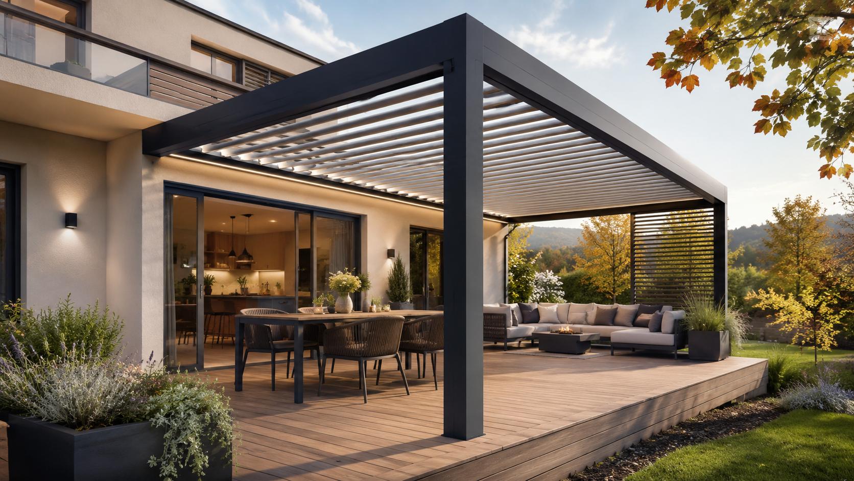 Pergola bioclimatique : une solution élégante pour profiter de votre terrasse toute l’année